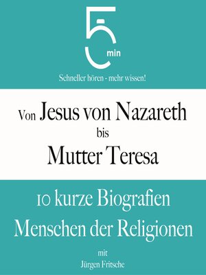cover image of Von Jesus von Nazareth bis Mutter Teresa